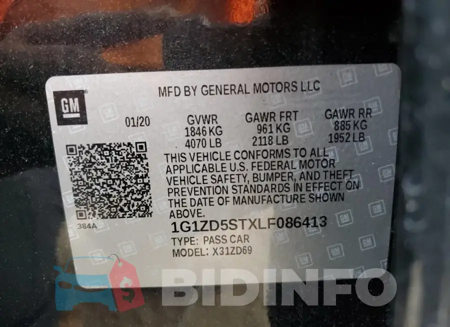1G1ZD5STXLF086413 Photo# 12