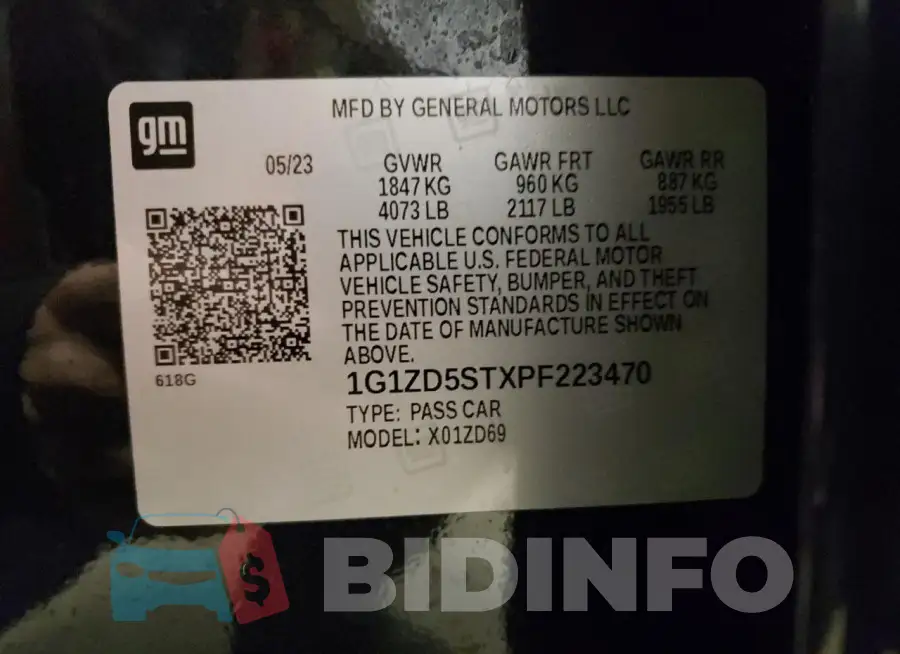 1G1ZD5STXPF223470 Photo# 13