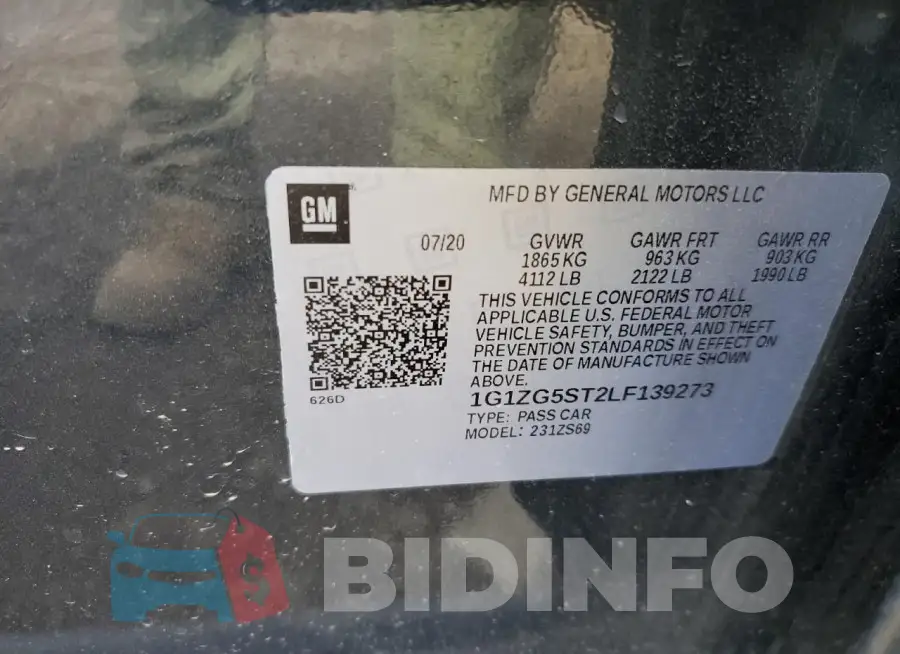 1G1ZG5ST2LF139273 Photo# 12