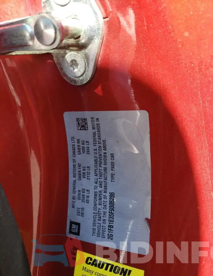 2G1FB1E35F9305286 Photo# 12