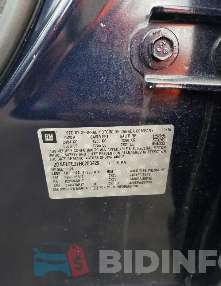 2GNFLFE37H6253429 Photo# 13