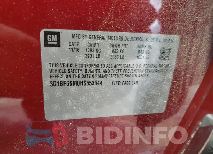 3G1BF6SM0HS553044 Photo# 12