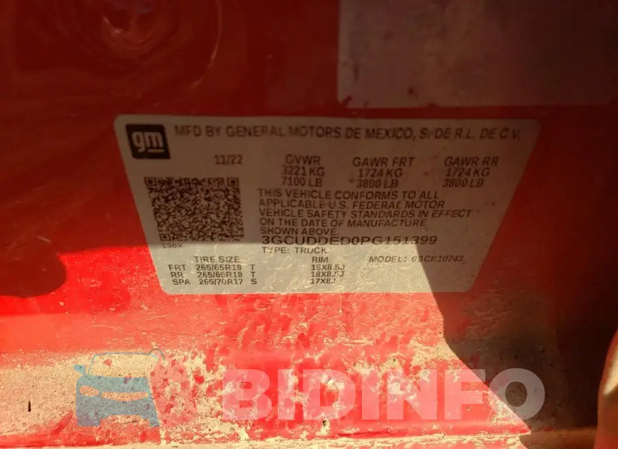 3GCUDDED0PG151399 Photo# 12