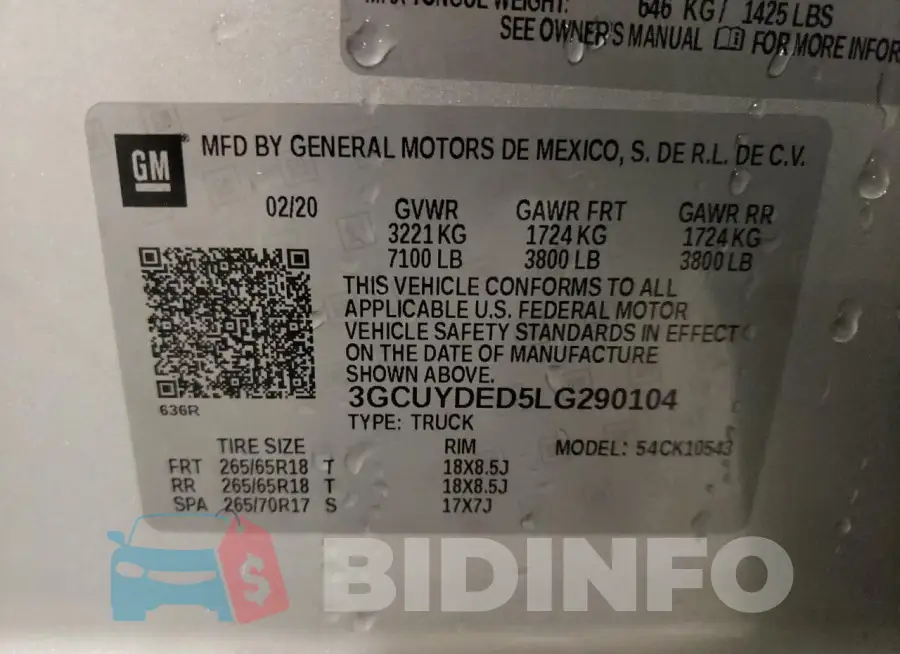 3GCUYDED5LG290104 Photo# 12