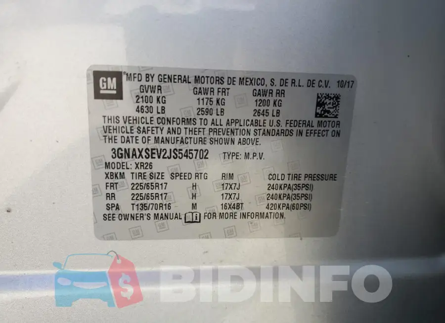 3GNAXSEV2JS545702 Photo# 12