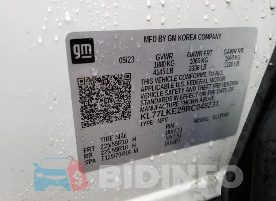KL77LKE29RC048231 Photo# 12