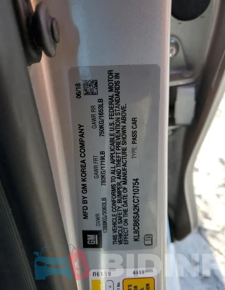 KL8CB6SA2KC710754 Photo# 12