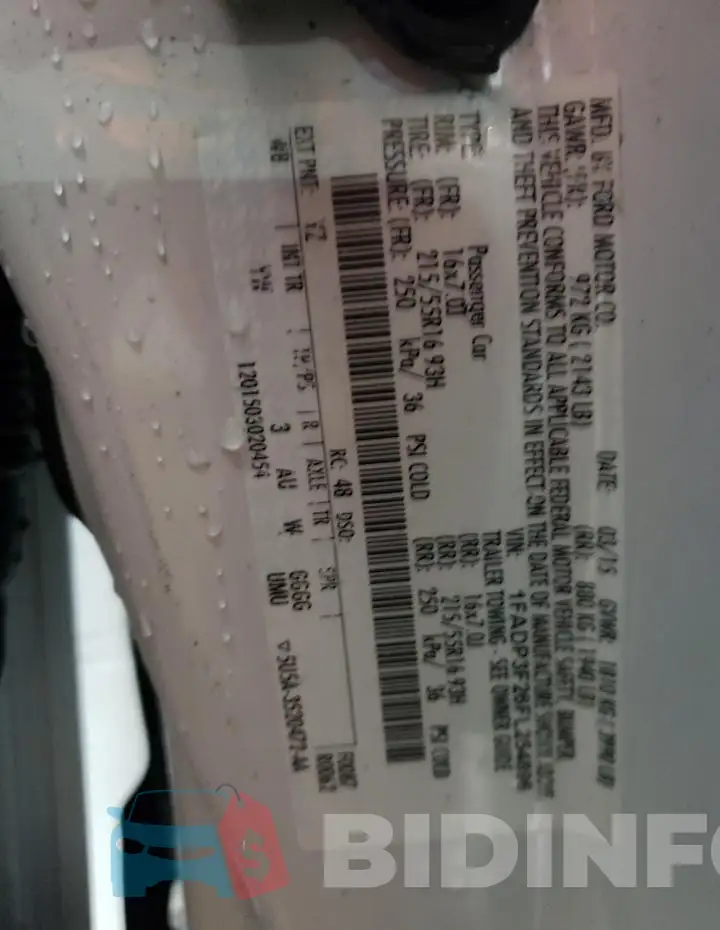 1FADP3F26FL254896 Photo# 13