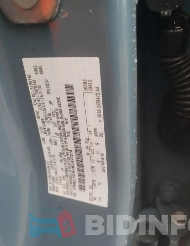 1FMEE5DH7MLA93278 Photo# 12
