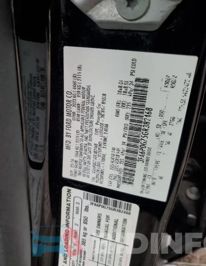 3FA6P0G75GR382468 Photo# 12
