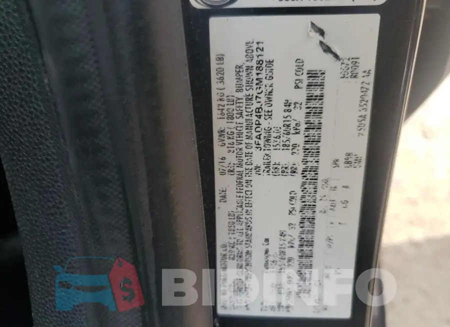 3FADP4BJ7GM188121 Photo# 12