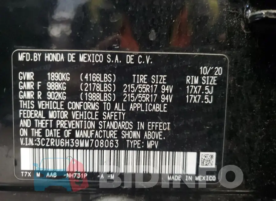 3CZRU6H39MM708063 Photo# 13