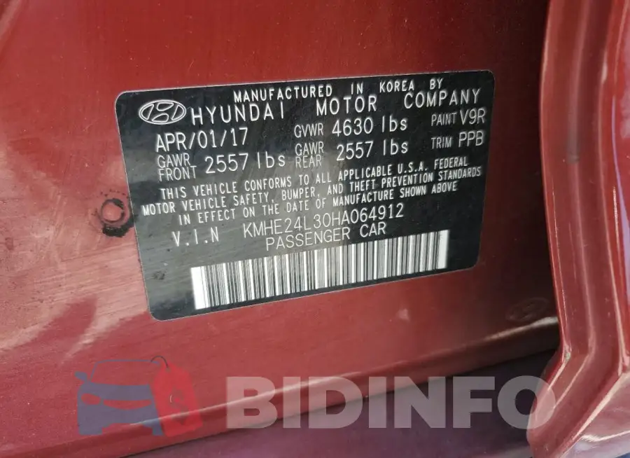KMHE24L30HA064912 Photo# 12