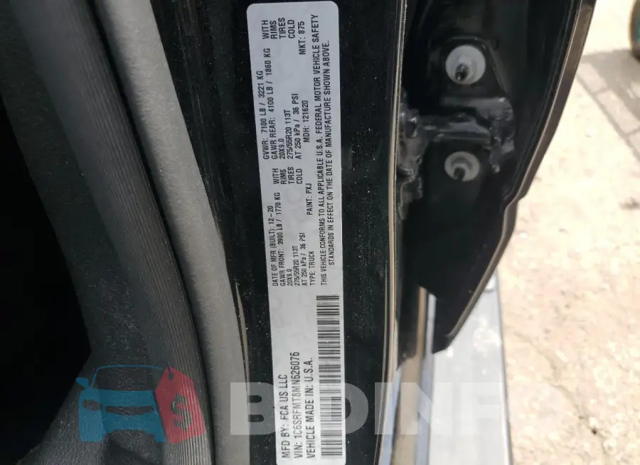 1C6SRFMT8MN626076 Photo# 12