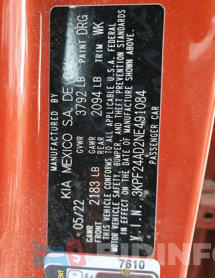 3KPF24AD2NE491084 Photo# 12