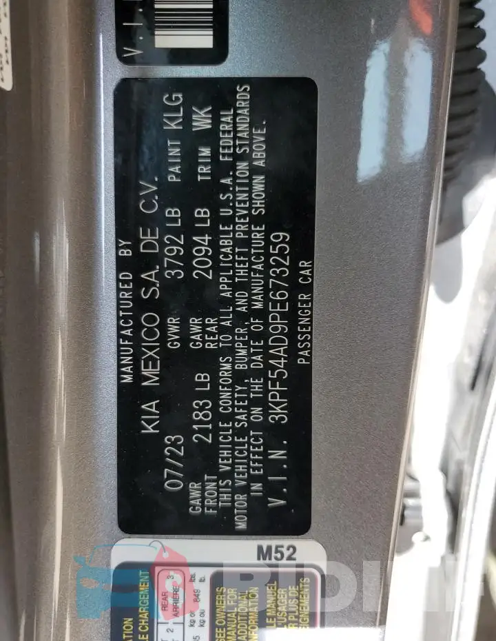 3KPF54AD9PE673259 Photo# 12