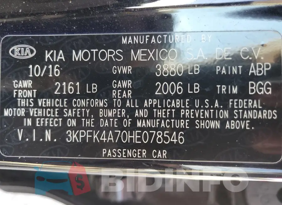 3KPFK4A70HE078546 Photo# 12