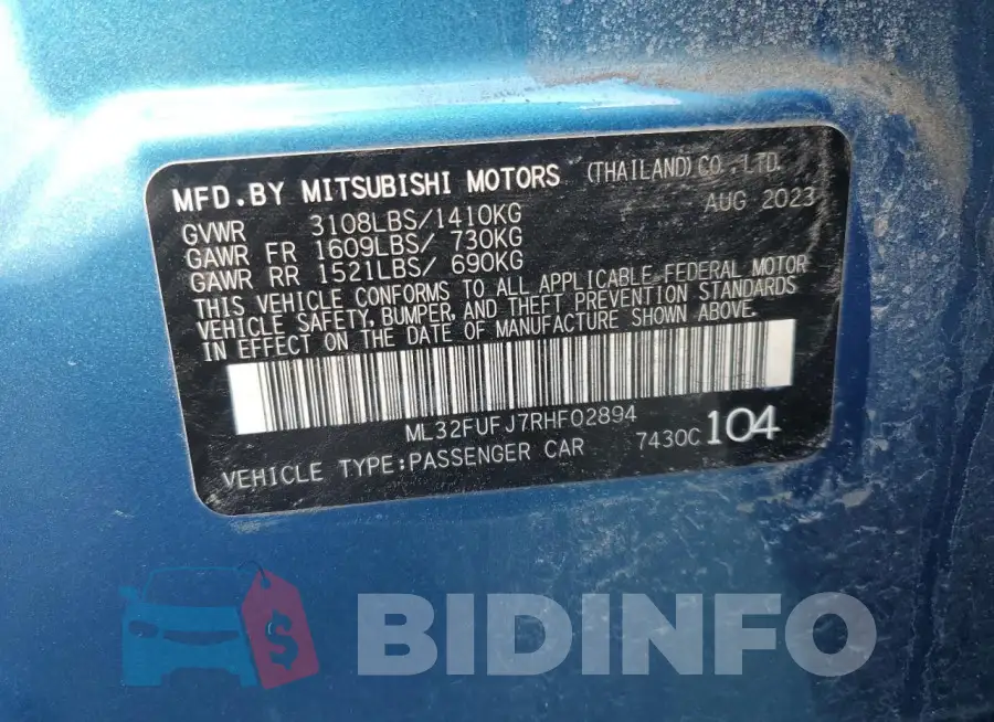 ML32FUFJ7RHF02894 Photo# 12