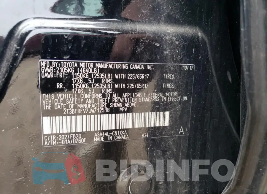 2T3BFREV7JW712518 Photo# 12
