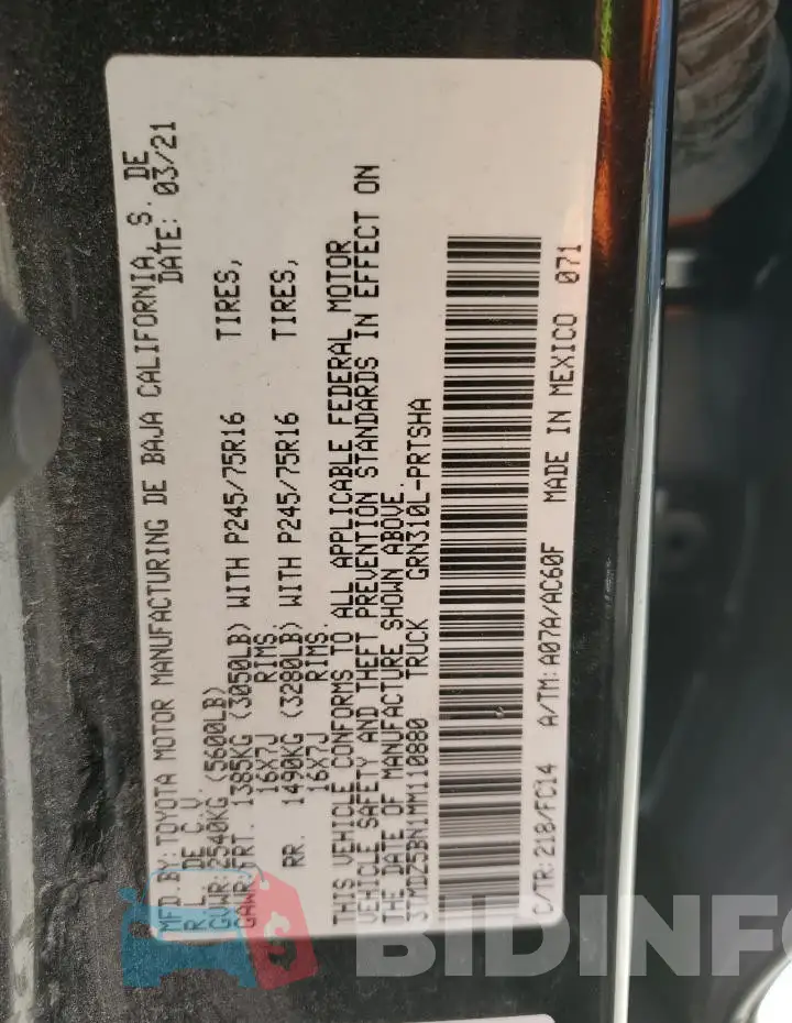 3TMDZ5BN1MM110880 Photo# 12