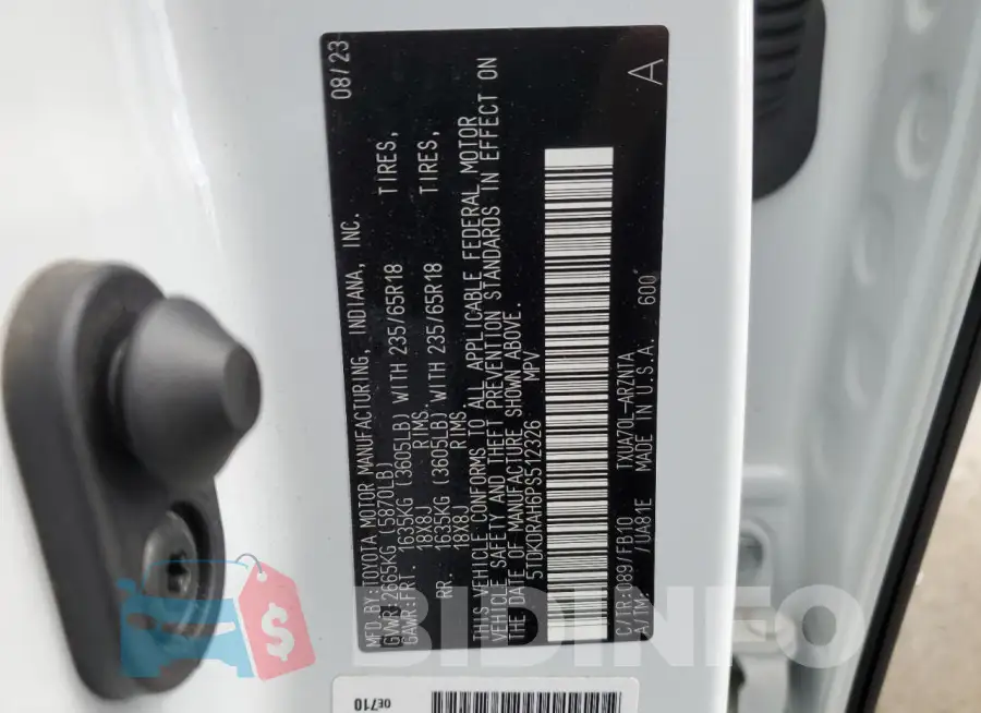 5TDKDRAH6PS512326 Photo# 12