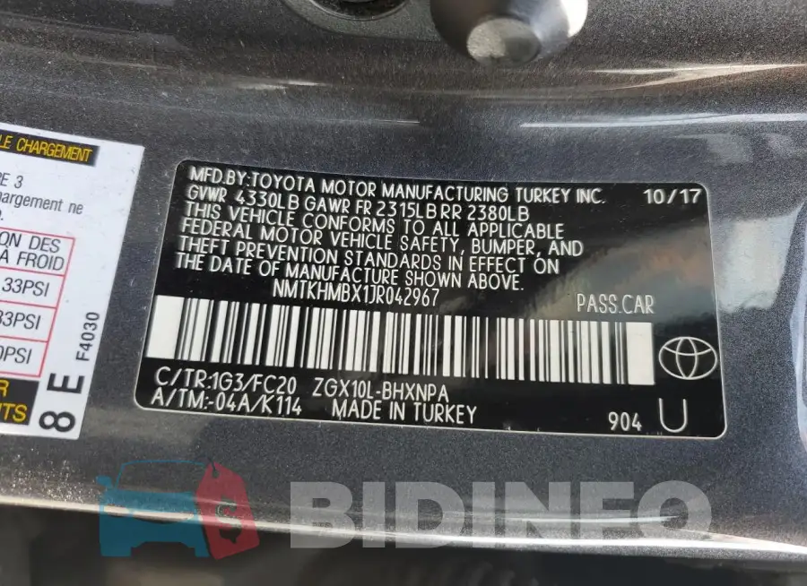 NMTKHMBX1JR042967 Photo# 12