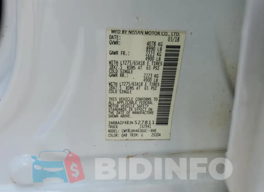 1N6BA1F48JN527811 Photo# 12