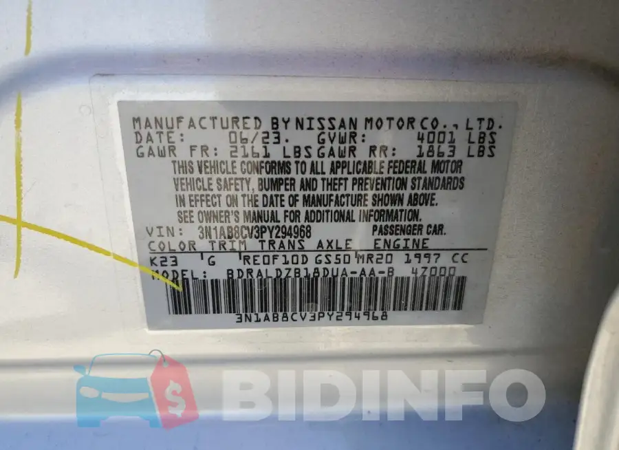 3N1AB8CV3PY294968 Photo# 12
