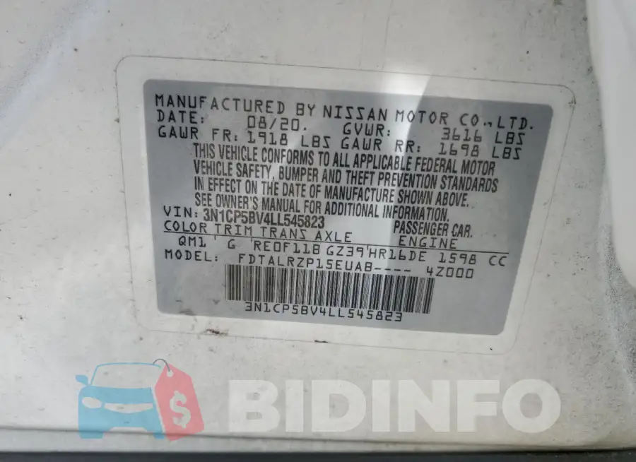3N1CP5BV4LL545823 Photo# 14