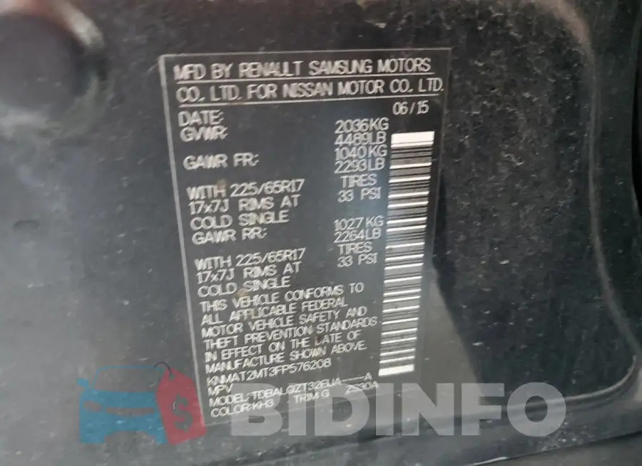 KNMAT2MT3FP576208 Photo# 12
