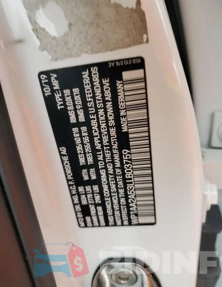 WP1AA2A53LLB03759 Photo# 13