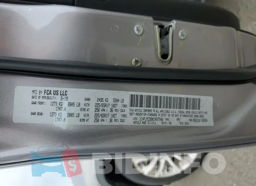 1C4PJMCB9KD457546 Photo# 12