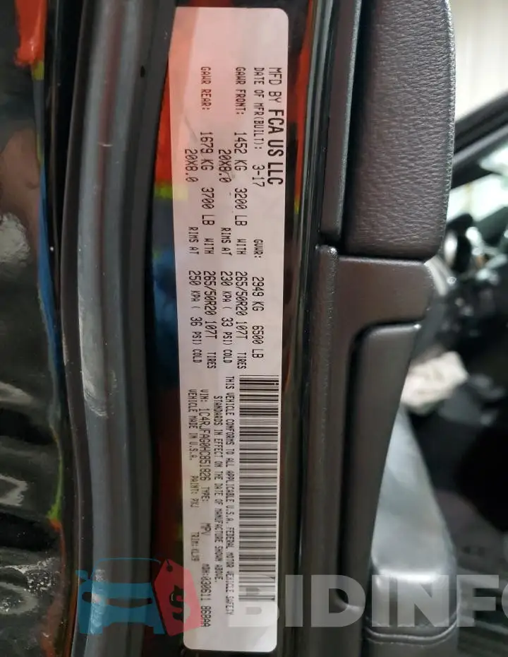 1C4RJFAG0HC851826 Photo# 14
