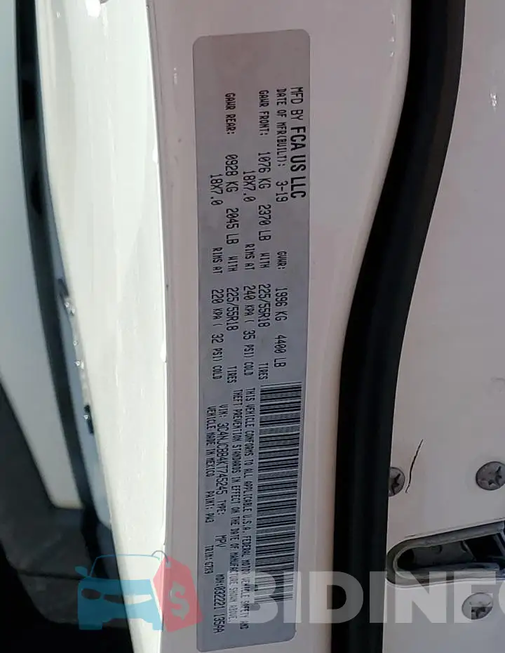 3C4NJCBB4KT745245 Photo# 12