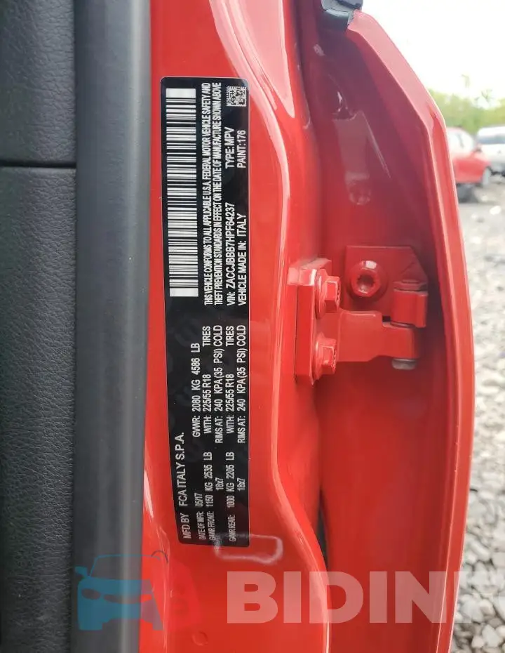 ZACCJBBB7HPF64237 Photo# 12