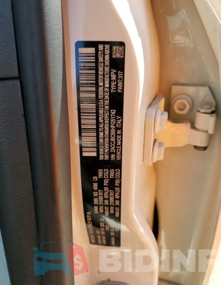 ZACCJBCB8HPG51742 Photo# 12