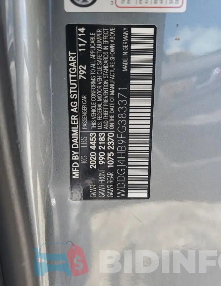 WDDGJ4HB9FG383371 Photo# 12