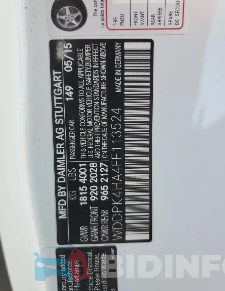 WDDPK4HA4FF113524 Photo# 12