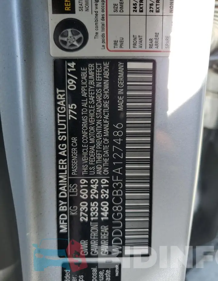 WDDUG8CB3FA127486 Photo# 12