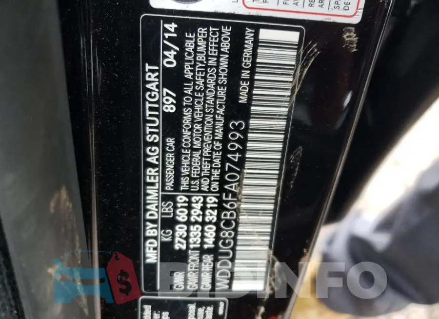 WDDUG8CB6FA074993 Photo# 12