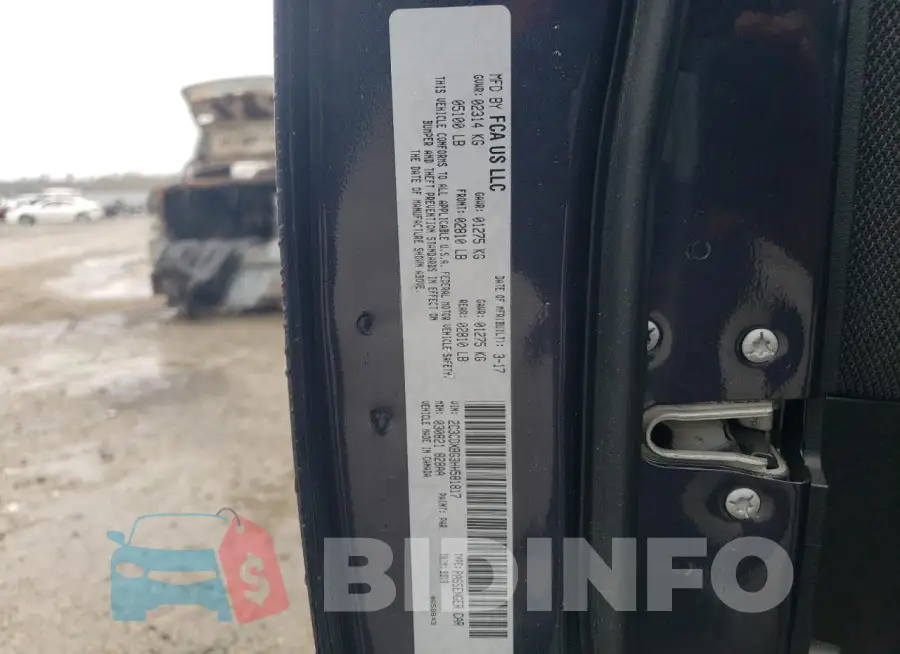 2C3CDXBG3HH581817 Photo# 13