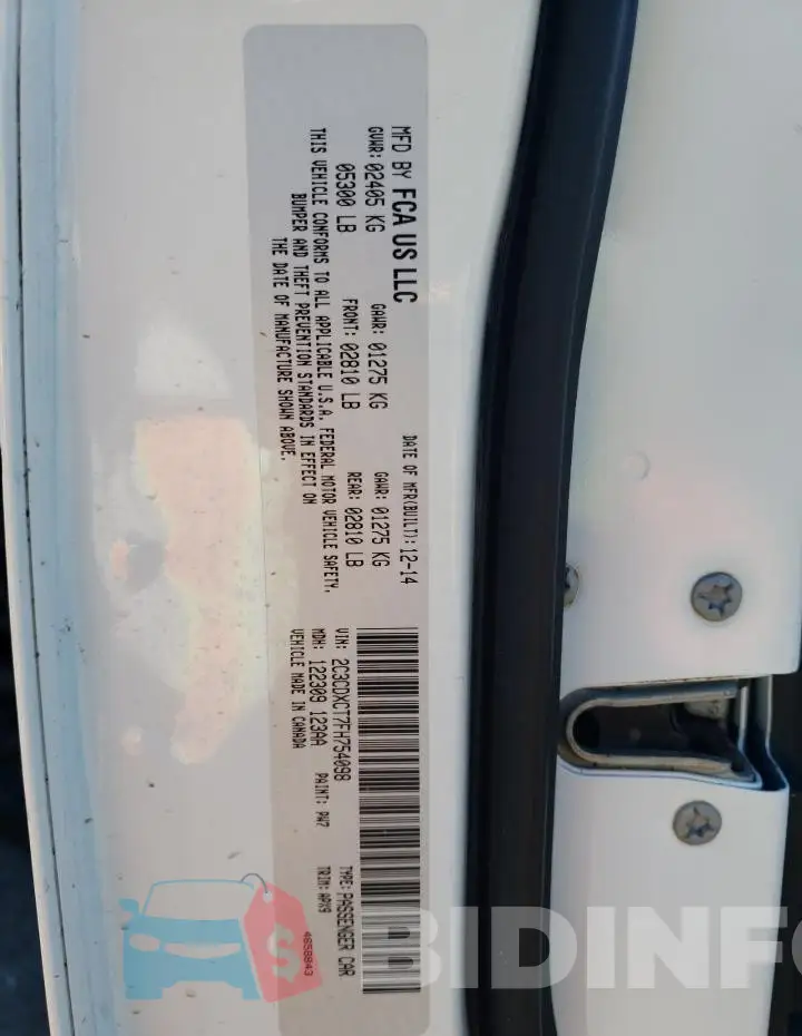 2C3CDXCT7FH754098 Photo# 12