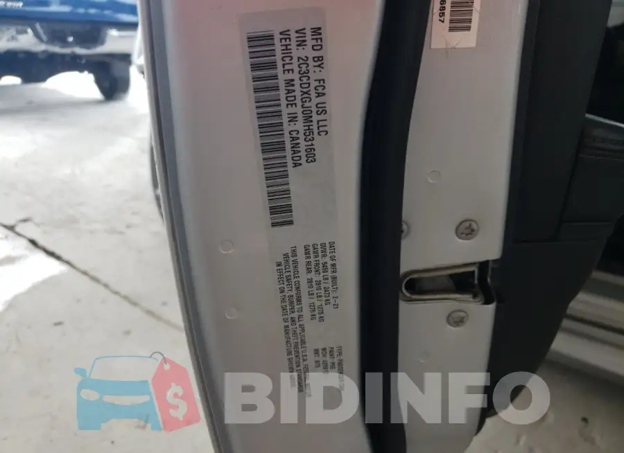 2C3CDXGJ0MH531603 Photo# 12
