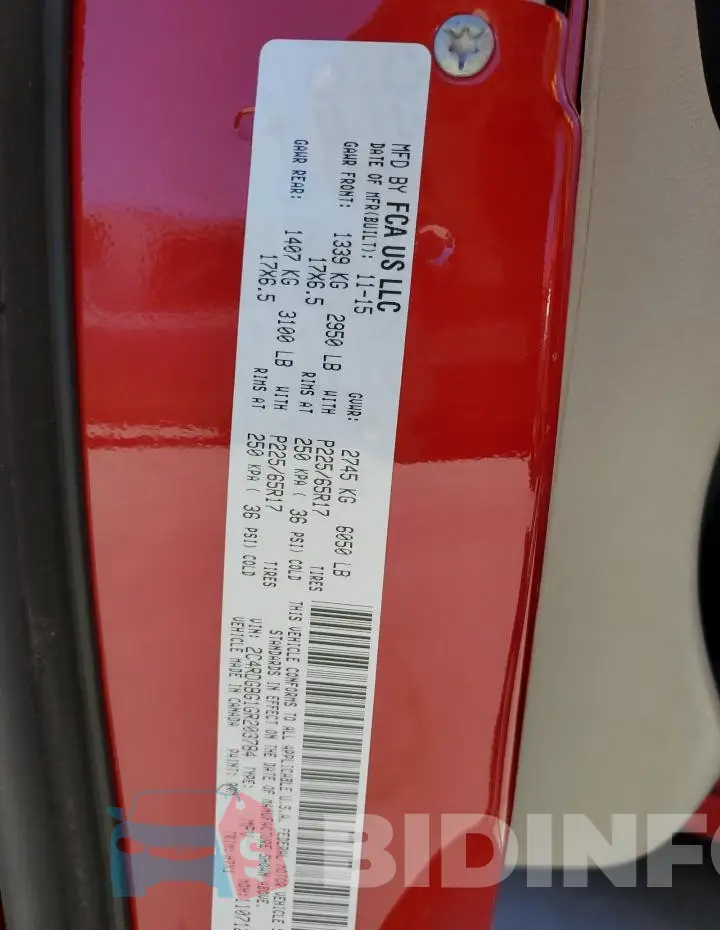 2C4RDGBG1GR203784 Photo# 13