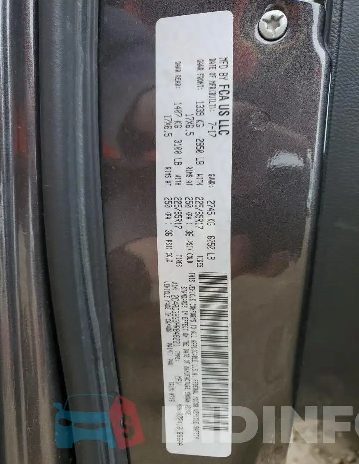 2C4RDGBG3HR846221 Photo# 13