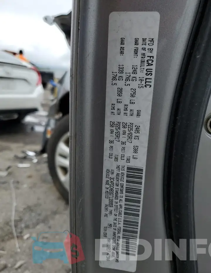 3C4PDCAB3GT139959 Photo# 14