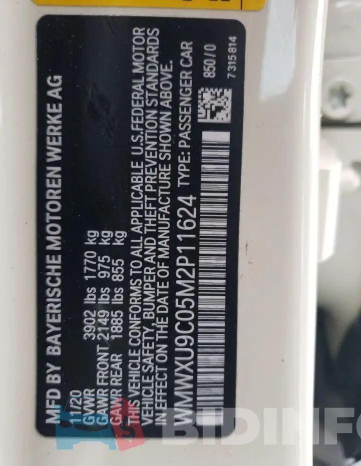 WMWXU9C05M2P11624 Photo# 13