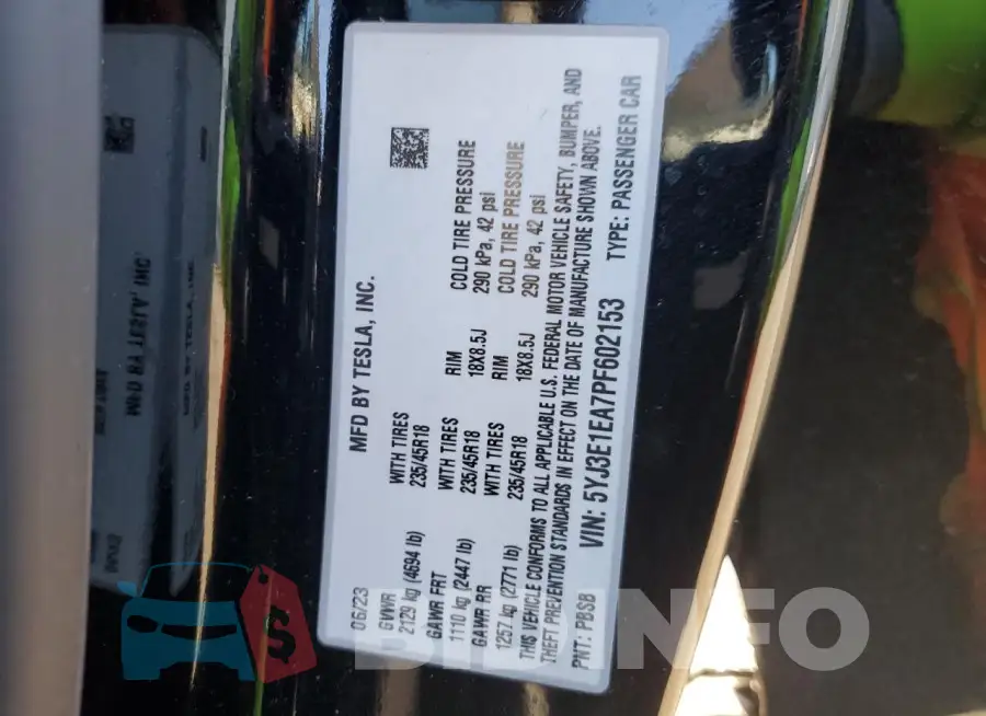 5YJ3E1EA7PF602153 Photo# 12