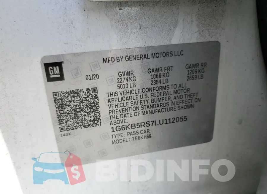 1G6KB5RS7LU112055 Photo# 12