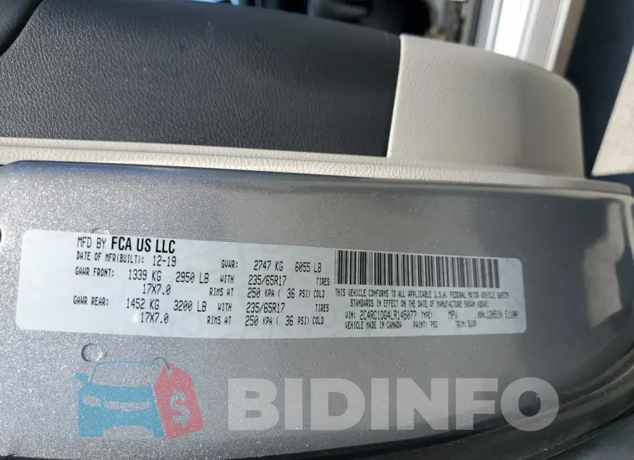 2C4RC1DG4LR145077 Photo# 14